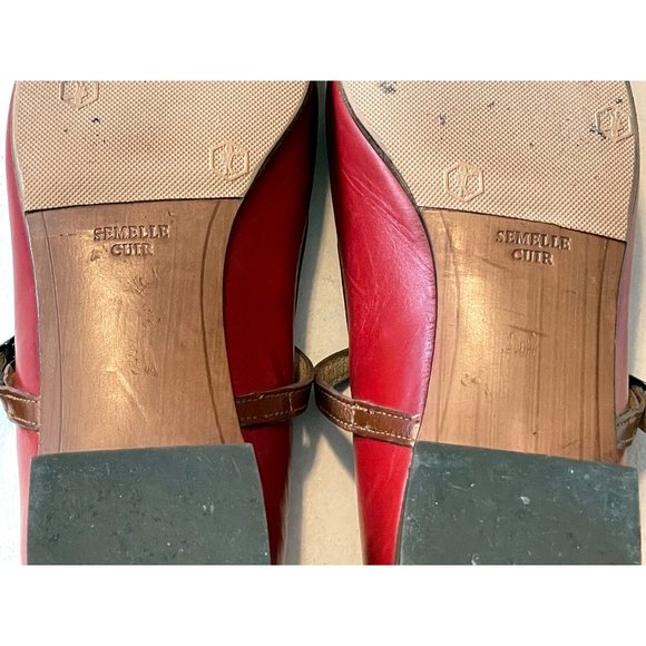 ROBERT CLERGERIE Vintage Square Toe Square Heel Mary Janes - Picture 13 of 14